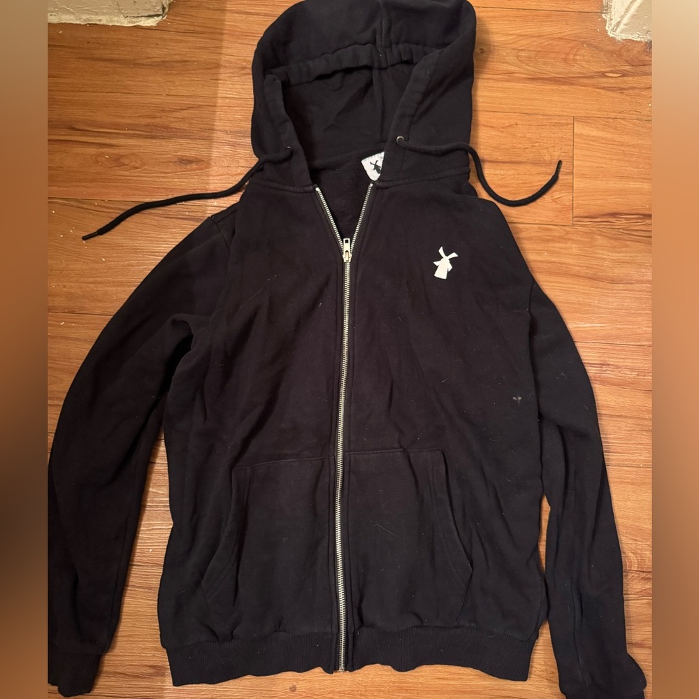 Black Dutch bros Zip-Up Hoodie